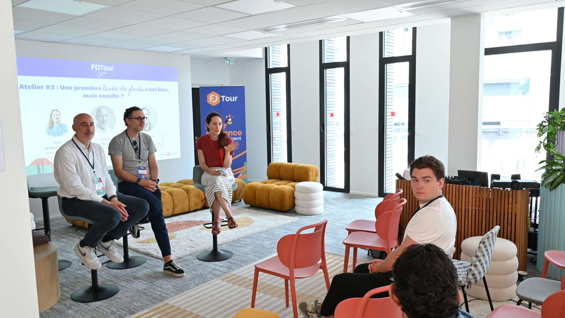 Matthieu Gerber, Fondateur et président @Les Opticiens Mobiles, Antoine Michel, Partner @Impactivist et Elsa de Beauregard, Responsable des relations investisseurs à France Digitale