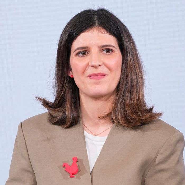 Clara Chappaz Director of the French Tech, takes part in the French Tech event at the Elysee Palace in Paris, on February 20, 2023. (Photo by Michel Euler / POOL / AFP)