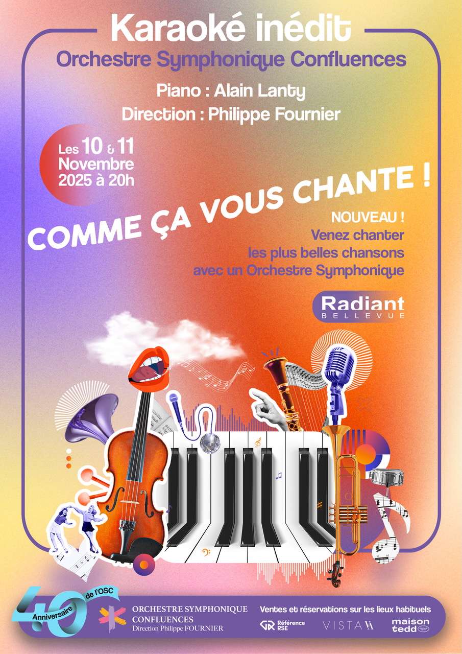 Orchestre Confluences : karaoké symphonique, Fourvière et Peter Cincotti au programme des 40 ans