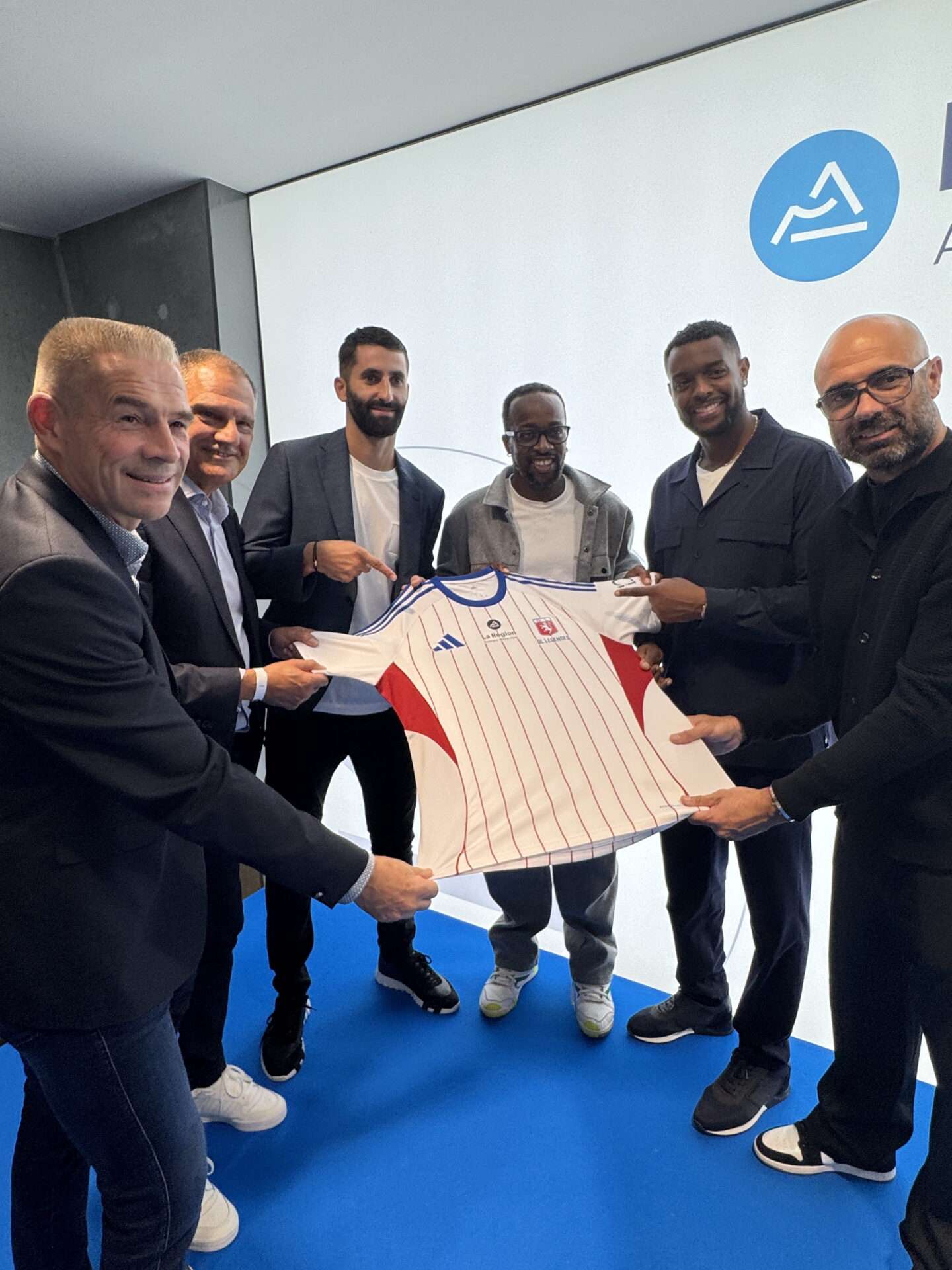 association OL Légendes à l'Hôtel de Région de Lyon 