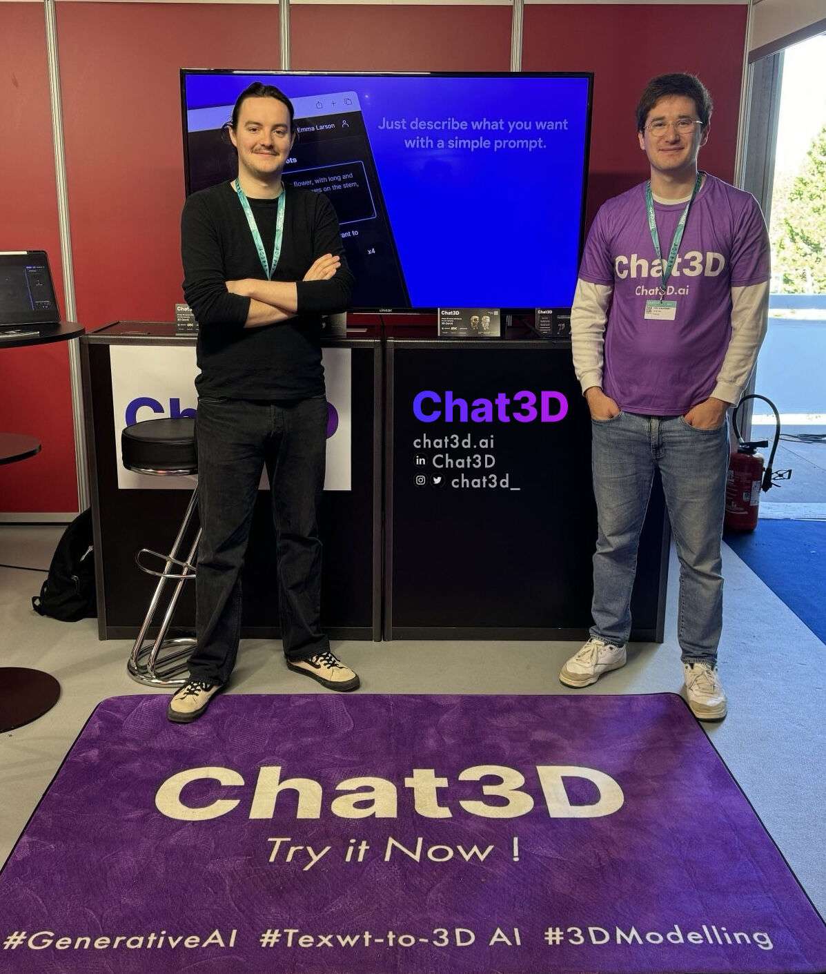 Félix Balmonet et Glenn Avezoux, les fondateurs de Chat3D