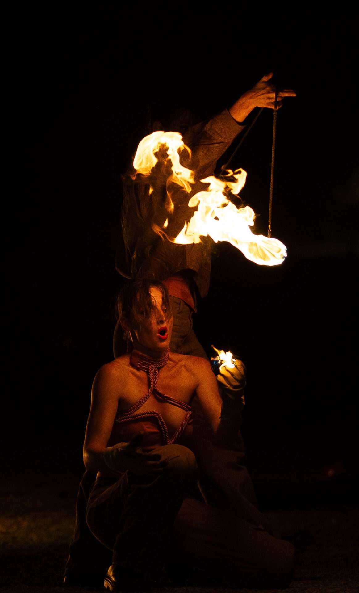 Compagnie En Flammes à l'inauguration de l'hôtel Oceania Lyon