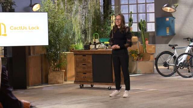Aïko Leroux, fondatrice de CactUs Lock, présente son antivol innovant à QVEMA, dissuadant les voleurs dès les premières secondes