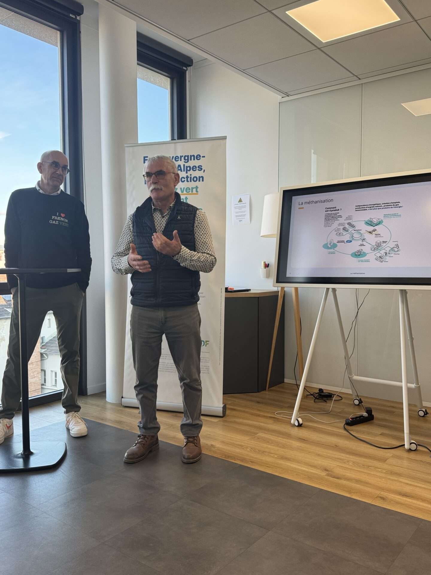 Henri Pégoud, agriculteur à Pressins (Isère) et associé de Metha4Agri, exploite une unité locale de méthanisation