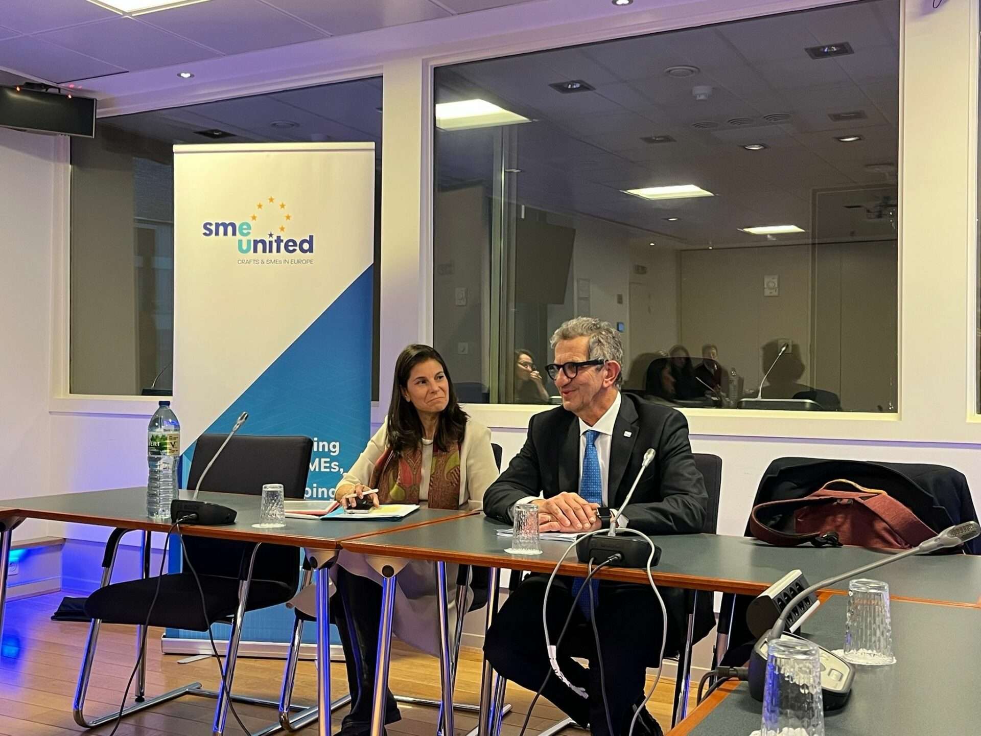 La direction de SMEunited échange avec son équipe sur le rôle des PME et de l’artisanat dans les politiques européennes et les priorités pour 2026 avec Davide Galli, nouveau président de SMEunited