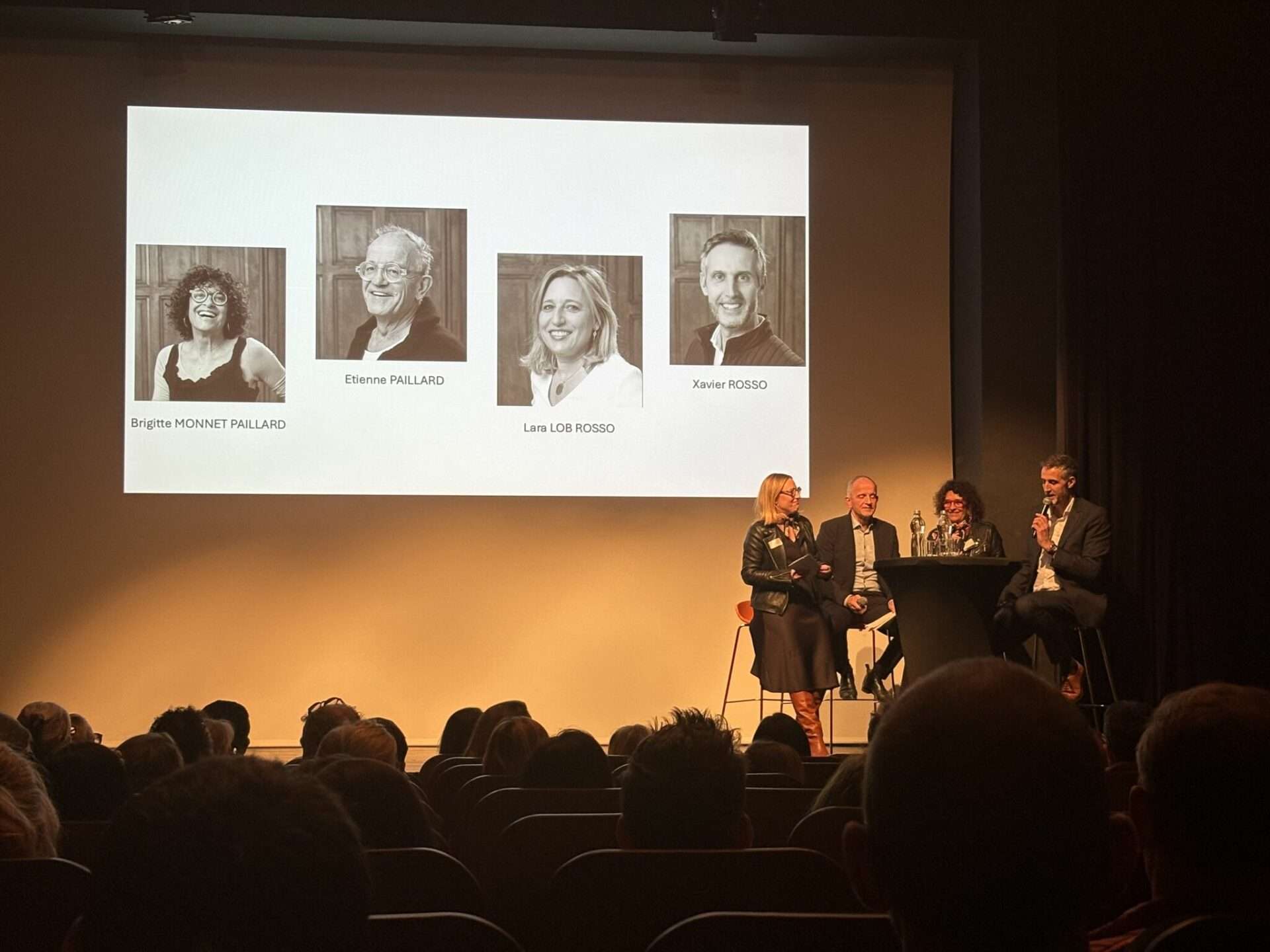Château Montchat-Xavier Rosso, Lara Lob Rosso, Brigitte Monnet-Paillard, Étienne Paillard -Photo Vianney Tisseau