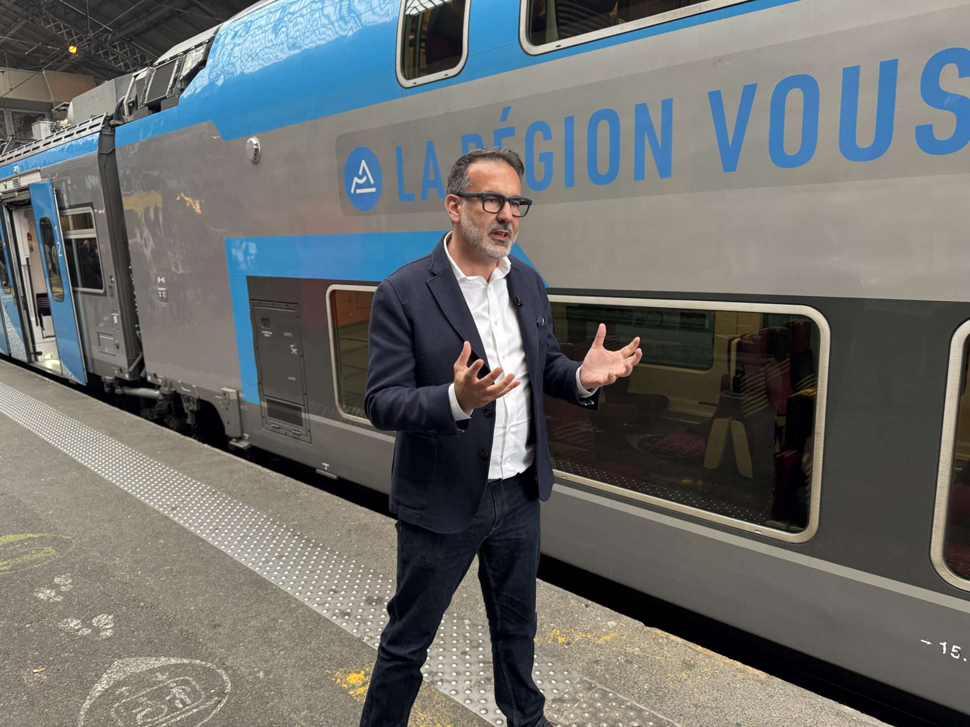 Frédéric AGUILERA, vice-président de la Région délégué aux Transports