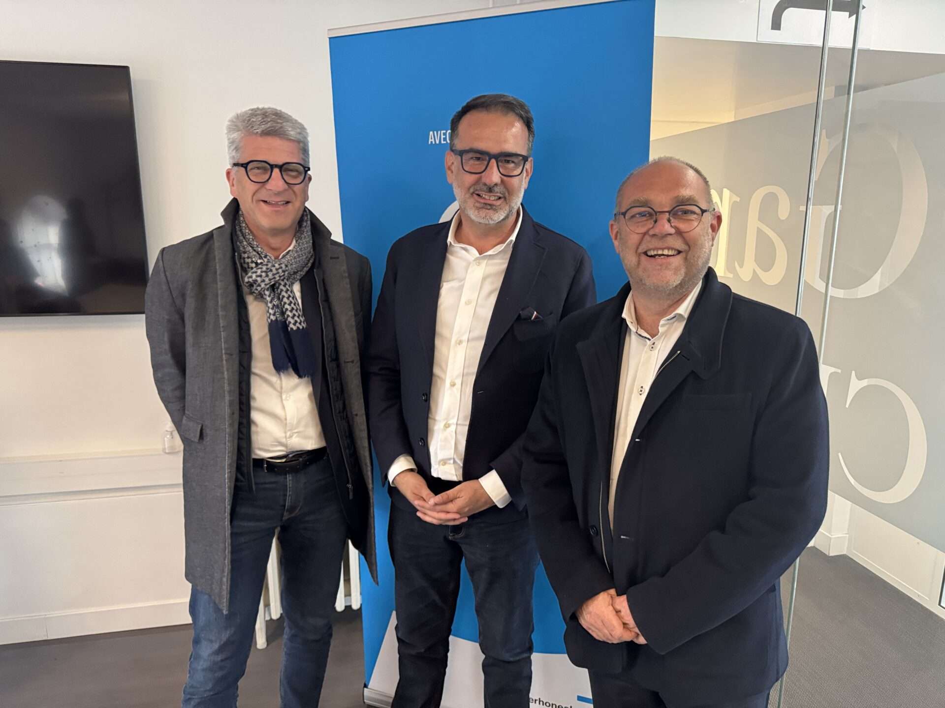 Frédéric AGUILERA, vice-président de la Région délégué aux Transports, Xavier Odo, conseiller de la Région Auvergne-Rhône-Alpes