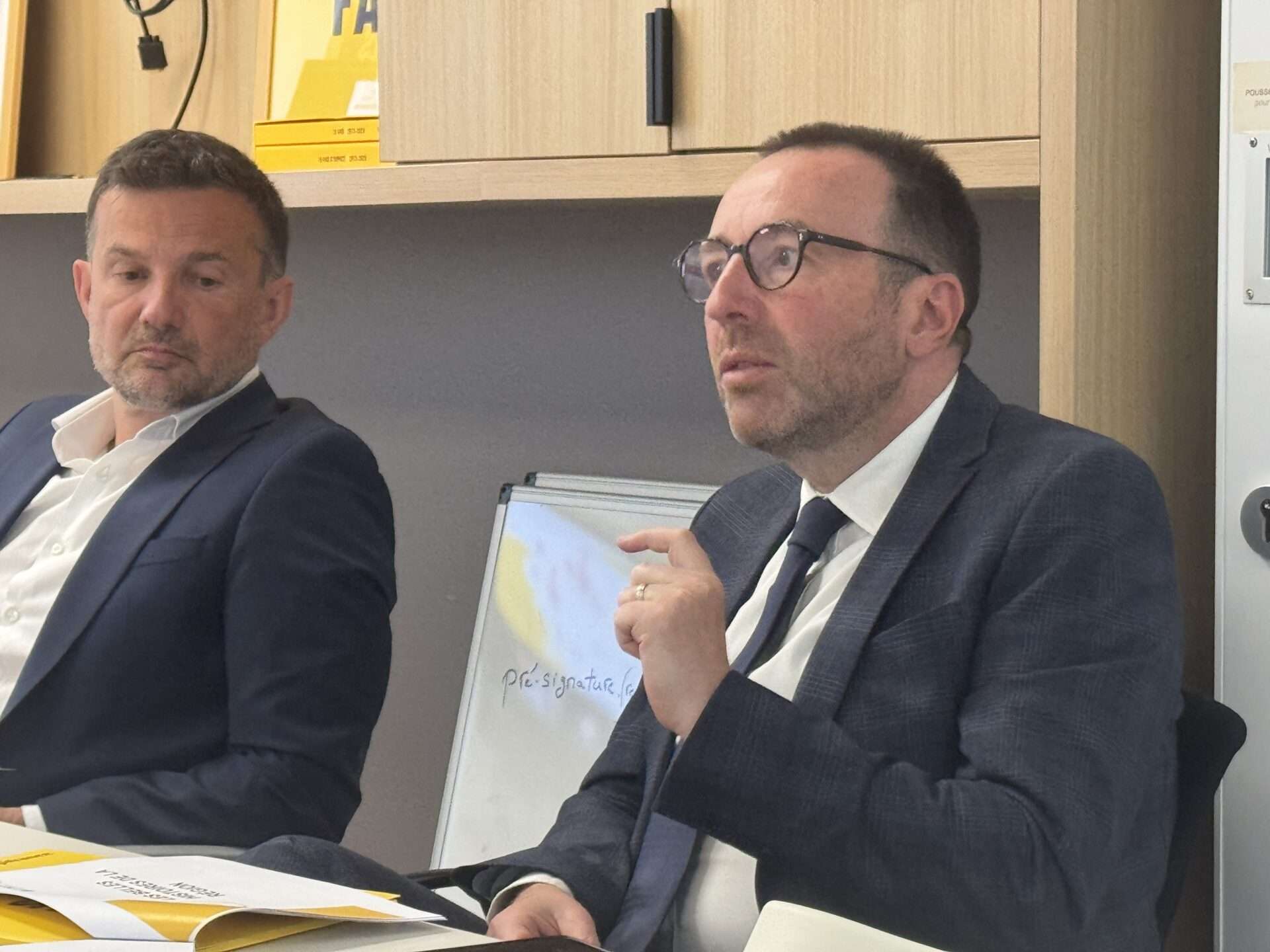 Yvan Demars et Charles-Eric Baltoglu présentent le bilan d’activité 2025 de Bpifrance en Auvergne-Rhône-Alpes, à l’occasion d’une conférence de presse organisée à la direction régionale de Lyon, lundi 20 avril 2026, à l’Immeuble Le Be Sens (186 avenue Thiers, 69006 Lyon)