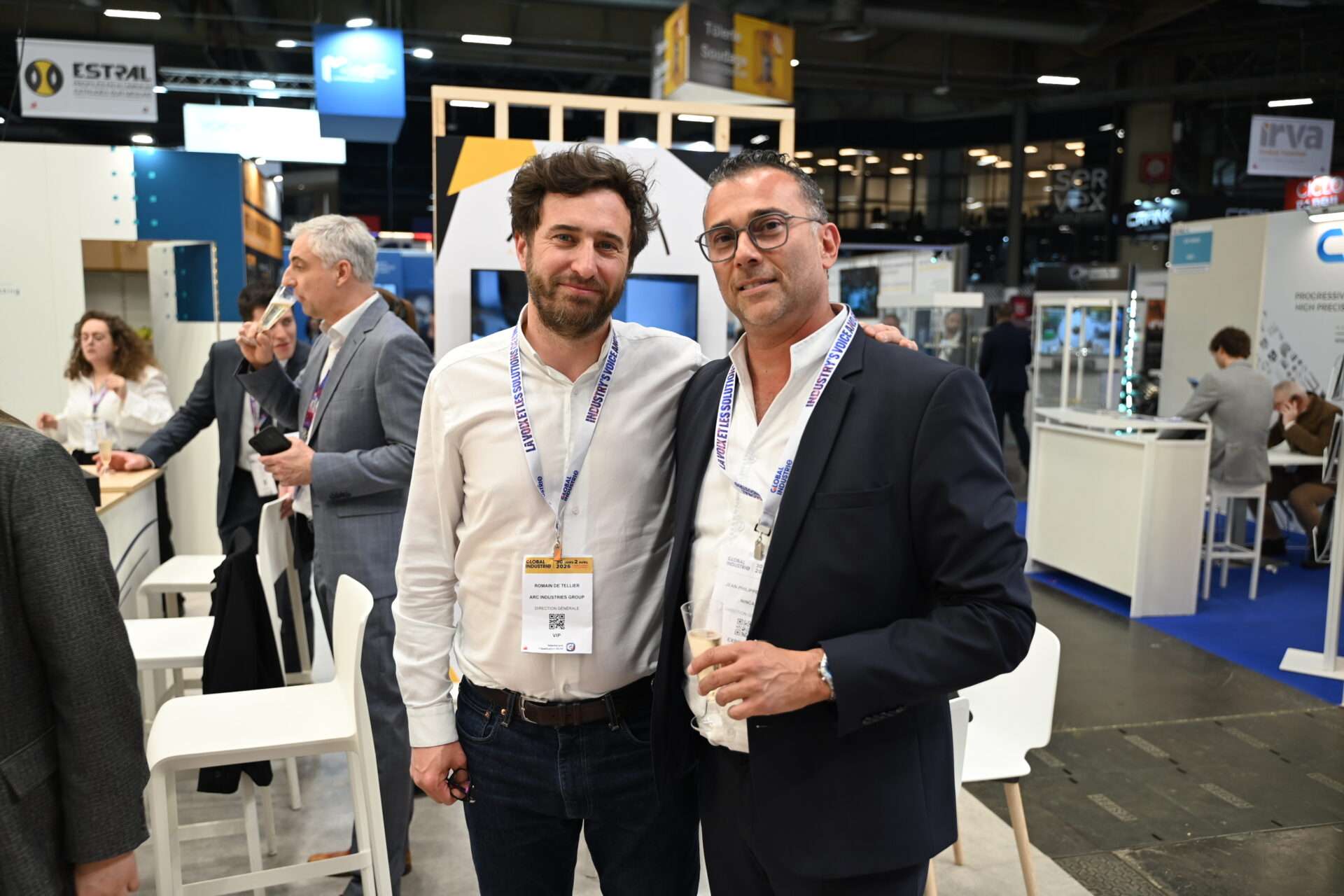 Romain de Tellier (ARC Industries), et Jean-Philippe Termoz au Global industrie