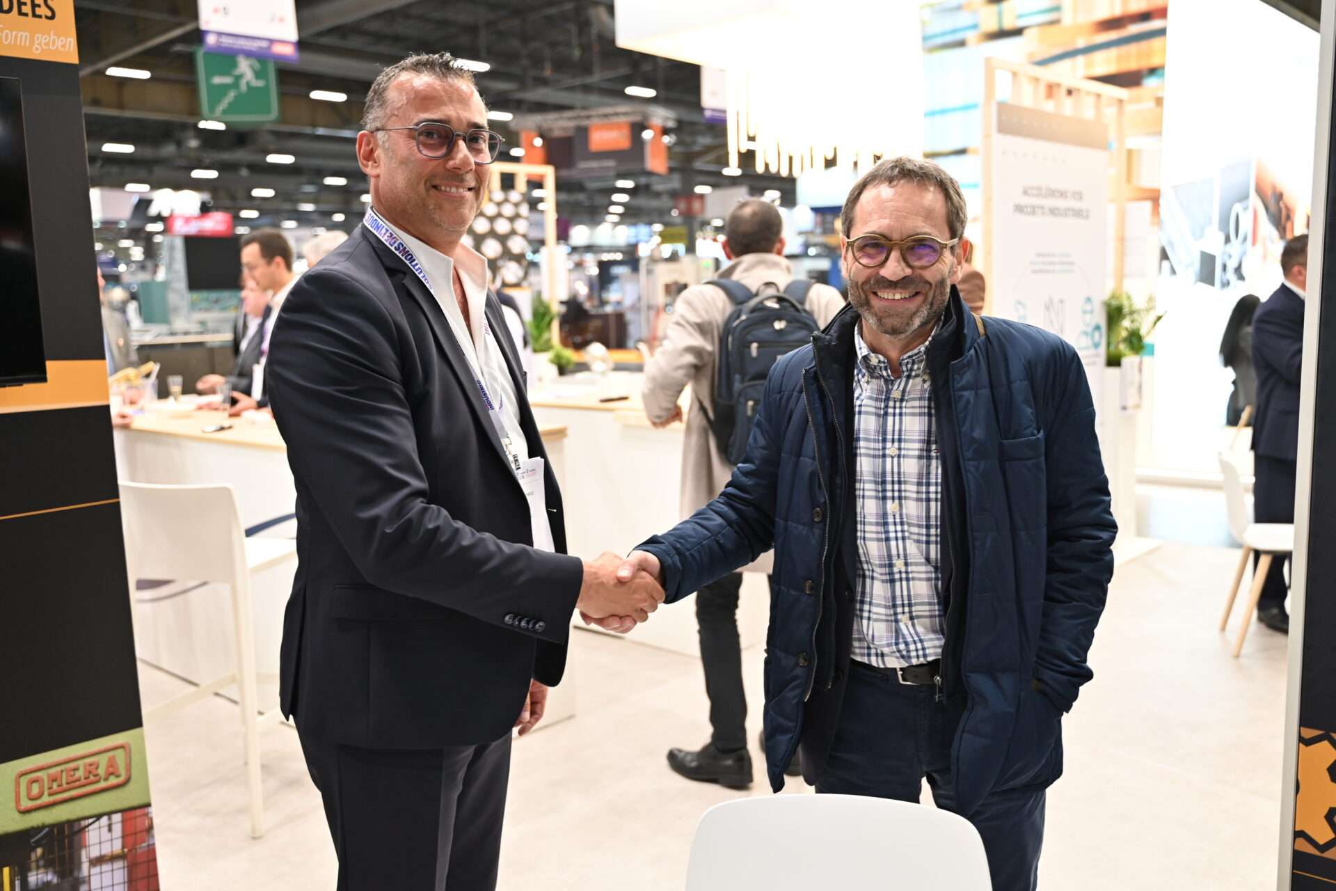 Jean-Philippe Termoz avec un des partenaires de NINCAR au Global Industrie 2026