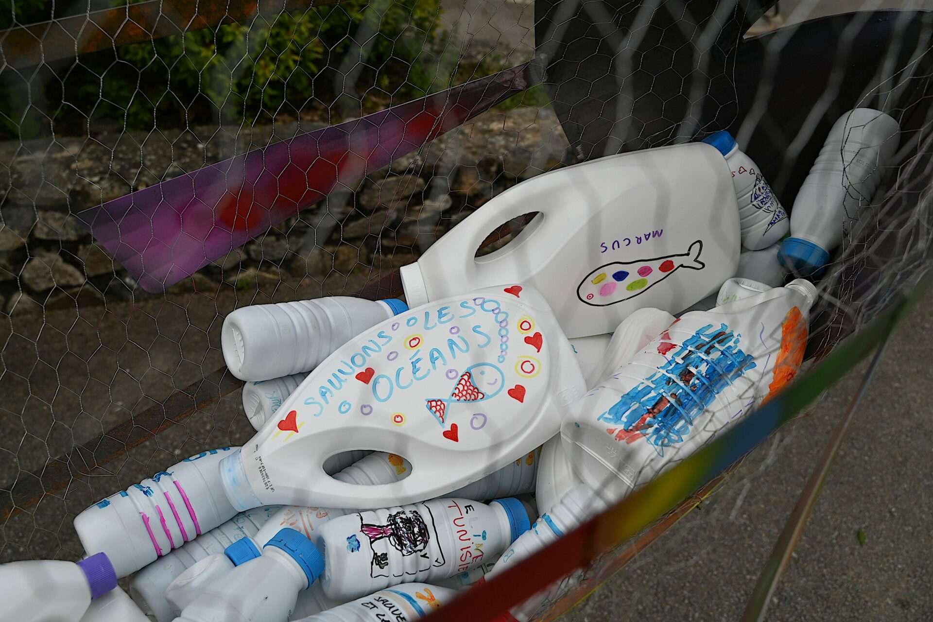 bouteilles plastiques poisson geant malleval
