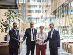 À Lyon, l’AFD présente deux nouveaux dispositifs pour rapprocher les entreprises françaises des projets qu’elle finance Bertrand Walckenaer, Directeur Général Adjoint de l’AFD, Philippe MEUNIER, Vice-Président, Délégué aux Relations Internationales, Laurence de Touchet, Directrice des Programmes Export de Business France, Morane REY-HUET, Président du Comité régional Auvergne-Rhône-Alpes des Conseillers du commerce extérieur