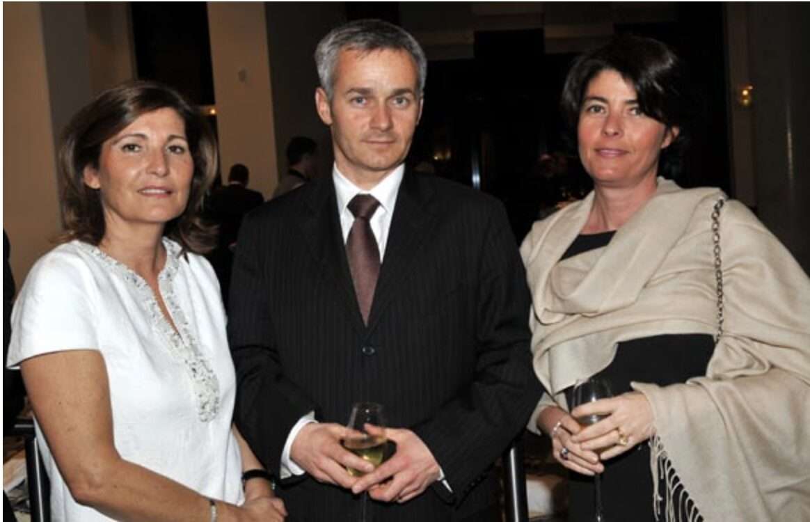 Chantal Partouche, Guirec Penhoat (Lyonnaise de Banque) et son épouse Sophie