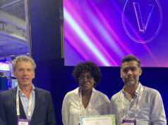 Qui Veut Rafraîchir Sa Ville décroche Greentech Innovation 2026 avec sa méthode fondée sur l’eau et le végétal Jean-Marc Bouillon et Thomas Lescure_Qui Veut Raraichir Sa Ville et Patricia Akodjenou présidente du jury Green tech2 026