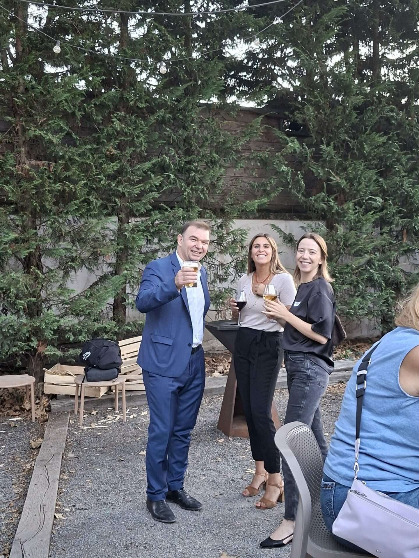 Frédéric Miribel, Clara Zimbris, Julie Thomas - soirée de rentrée du Club Cordelia