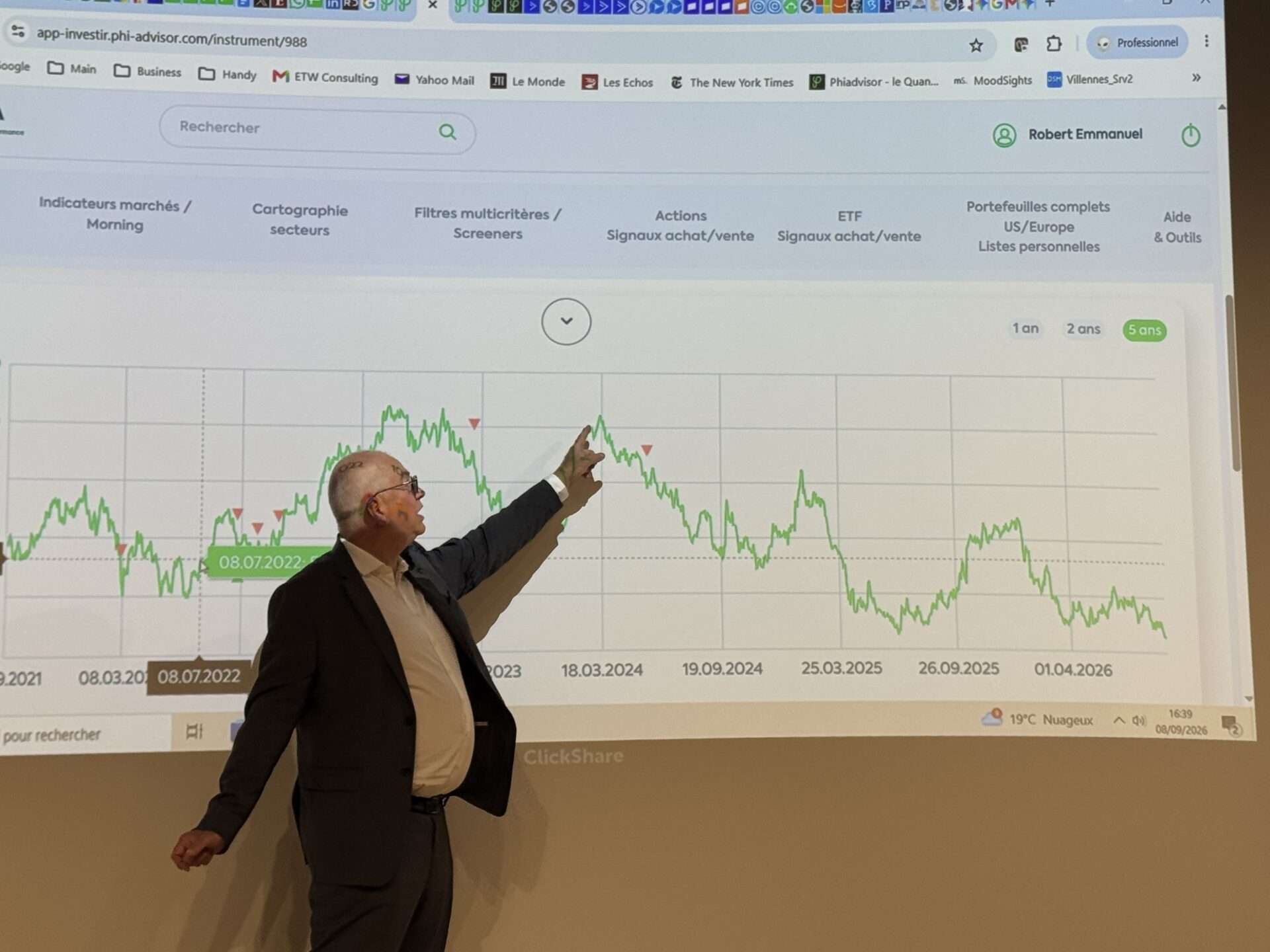 Emmanuel Robert décrit les performances de l'outil de Phiadvisor Valquant