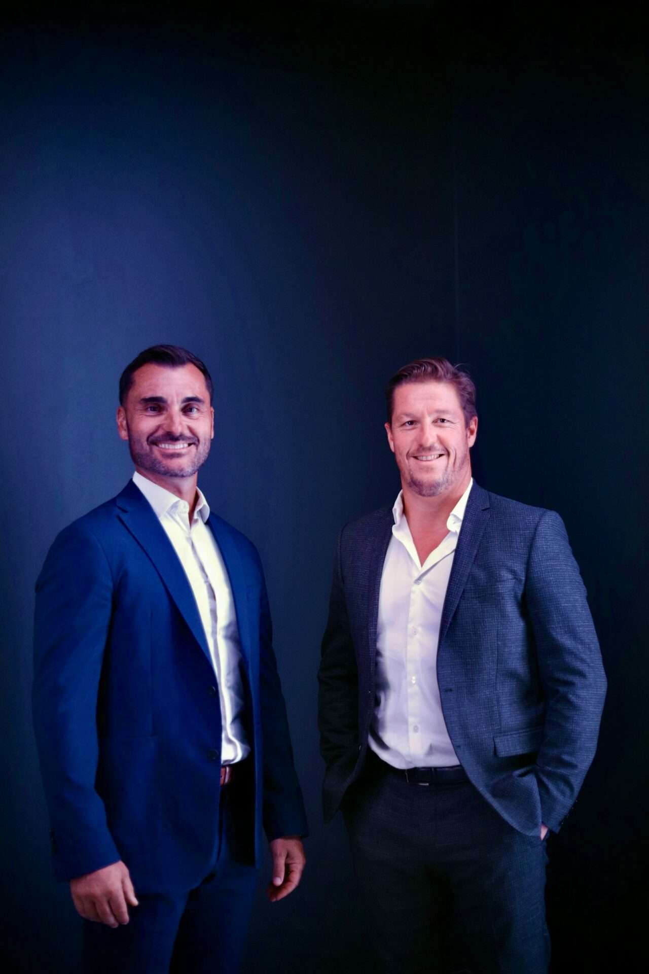Mathieu Renaud, à gauche et Nicolas Gonçalves à droite, franchisés de Fitness Park Lyon Terreaux