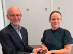 Aliapur et Infiniteria Europe s’allient autour de deux futures usines de recyclage de pneus Mathieu Chardin, Directeur général d’Aliapur et Kajsa Ryttberg-Wallgren, CEO d’Infiniteria Europe
