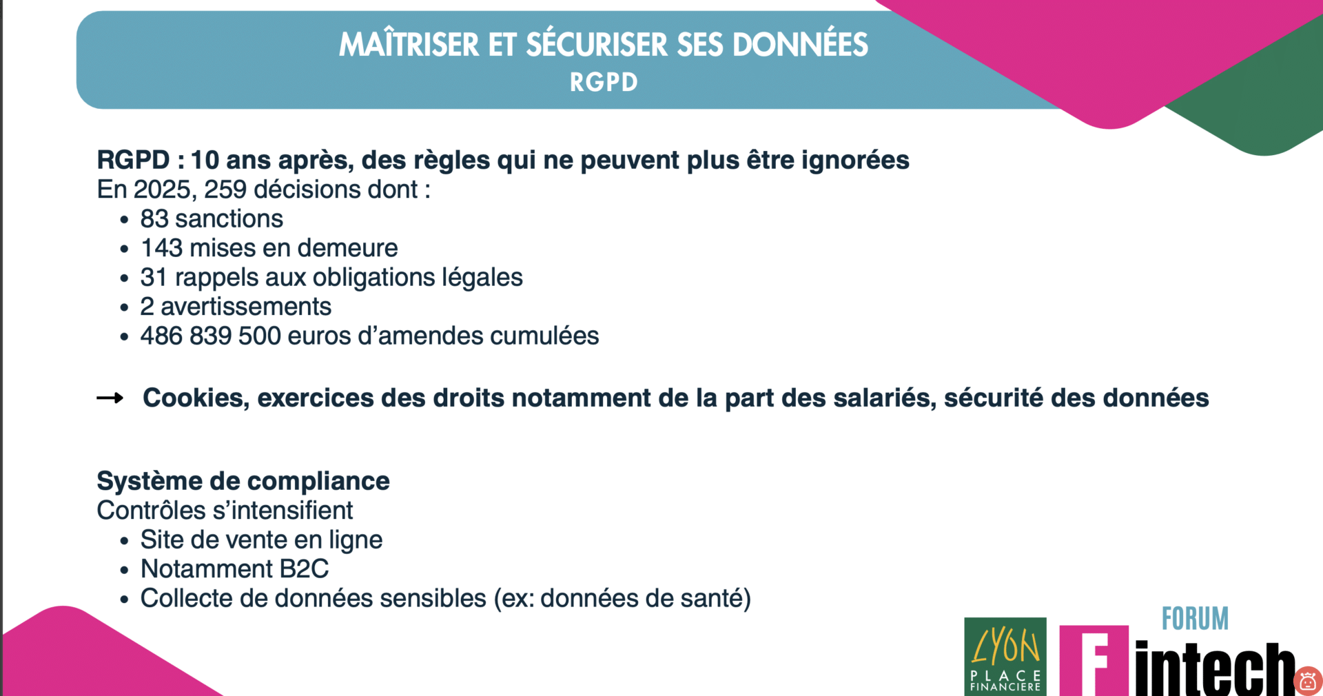 Maîtriser et sécuriser ses données