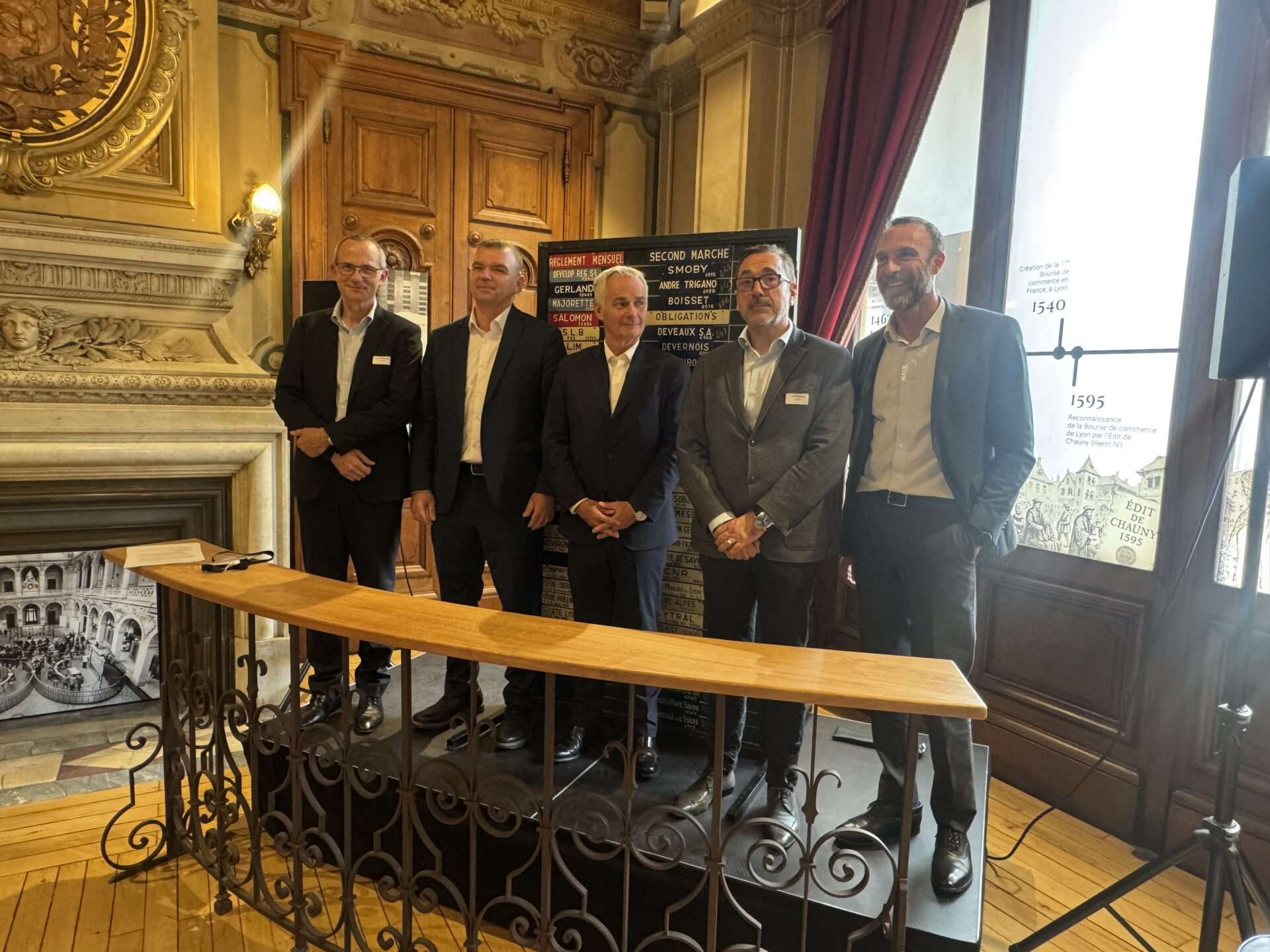 Bruno Le Bourhis, Frederic Miribel, Guirec Penhoat, Philippe BOTTU, Alexis JANIN_9e édition du Forum Lyon Pôle Bourse