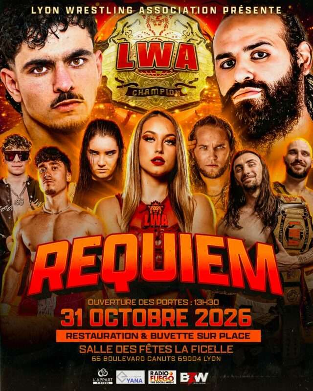 LWA Requiem (1) La salle des fêtes La Ficelle accueillera deux événements de catch le 31 octobre