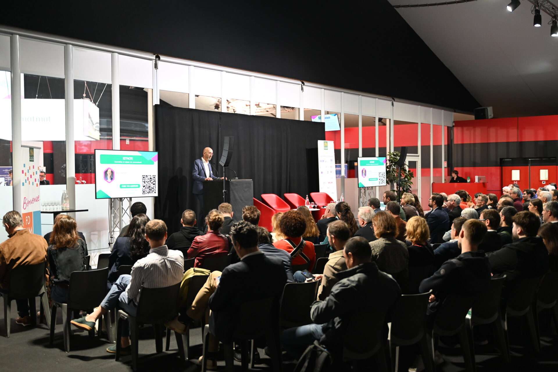 Arnaud Caudoux, directeur général adjoint de Bpifrance, lors de sa keynote au Forum Fintech Lyon 2026, consacrée aux enjeux d’innovation et de souveraineté technologique et économique européenne.