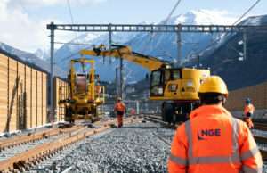 Lyon-Turin, les voies ferrées réalisées par NGE entrent en service Lyon-Turin, NGE achève trois ans de travaux ferroviaires à Saint-Jean-de-Maurienne-credit photo : Kaptis-SJM